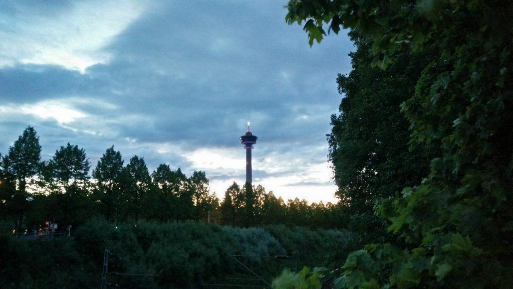 Tampere's sky on a summer night
